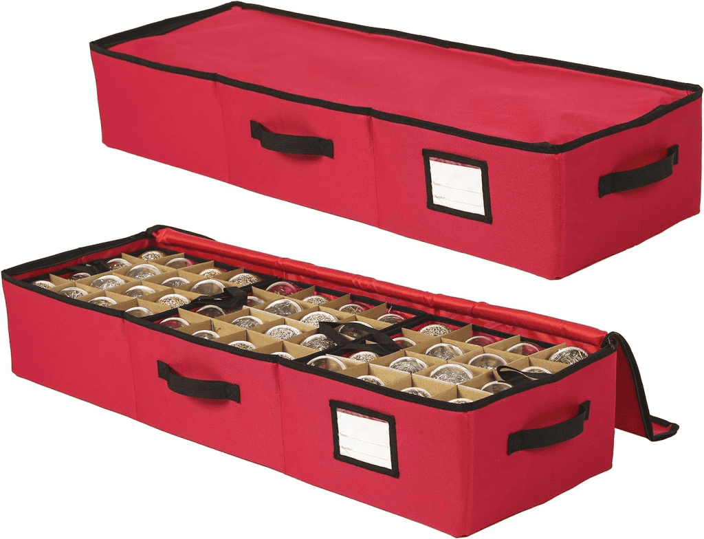 boîtes de rangement pour décorations de Noël